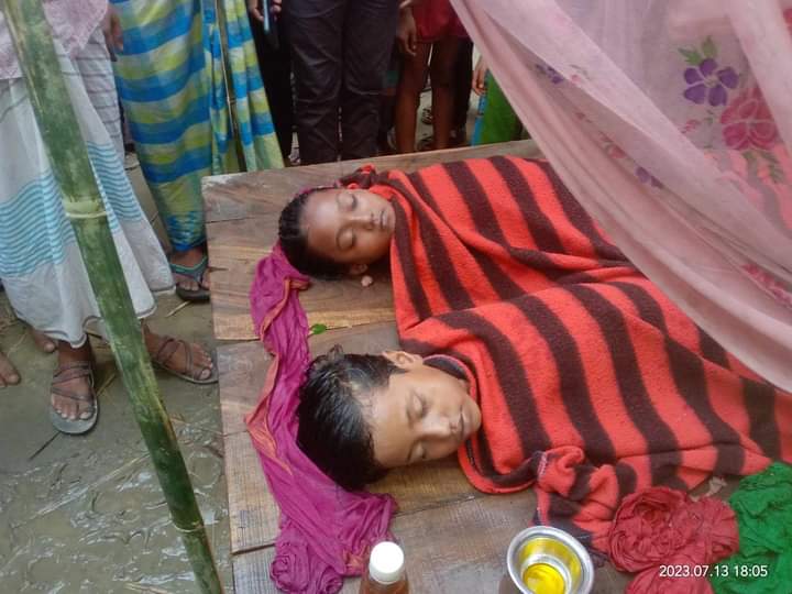 গোবিন্দগঞ্জে নানা বাড়ী বেড়াতে ডোবায় পড়ে দুই শিশুর মৃত্যু