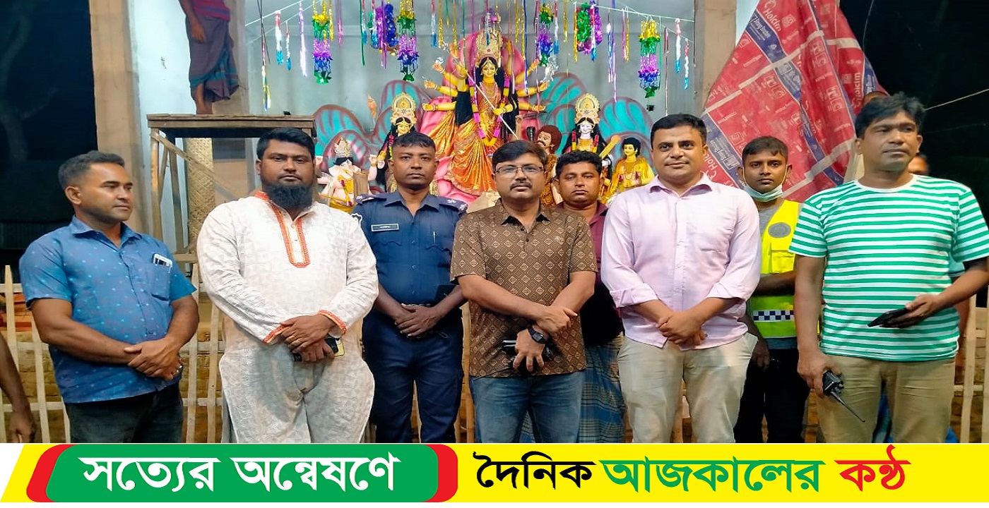 গোপালগঞ্জে আসন্ন শারদীয় দূর্গাপূজা শান্তিপূর্ণভাবে উদযাপন নিশ্চিত করার লক্ষ্যে মন্দির থেকে মন্দিরে সদর থানা পুলিশ