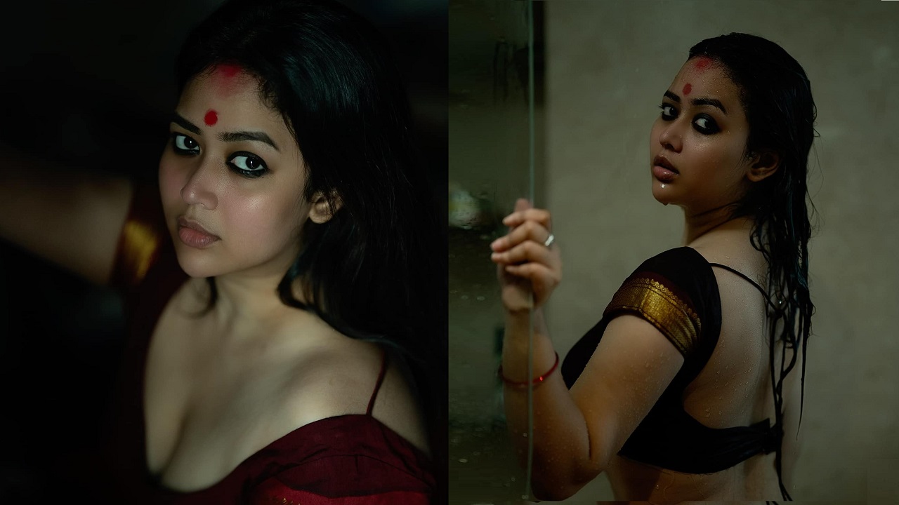 ‘নো মেকআপ’ লুকে উত্তাপ ছড়ালেন ভাবনা