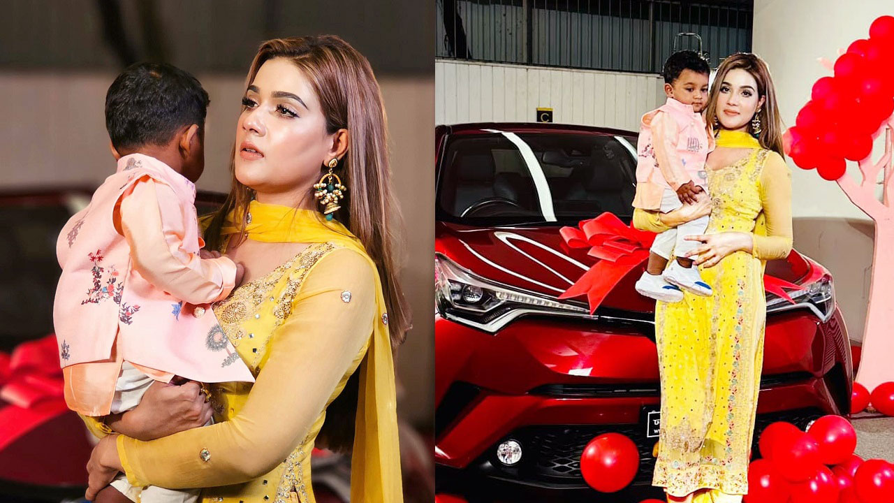 ছেলেকে ৩৫ লাখ টাকার গাড়ি উপহার দিয়ে যা বললেন মাহি